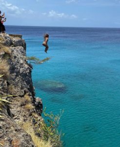 Playa Forti cliff jump