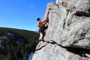 Rock climbing Lake Tahoe Lovers Leap