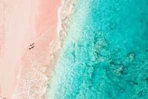 Elbow beach pink sand Bermuda