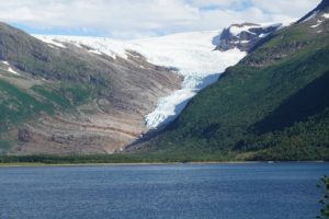 Hike two glaciers Norway Svartisen
