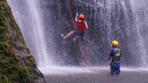 Rappelling Down The Tatasirire Waterfall