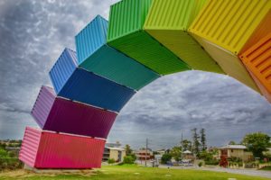 colorful sea containers Fremantle