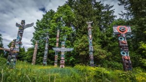Totem Poles Stanley Park Vancouver