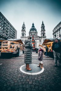 Budapest, Hungary - Vörösmarty Square Christmas Market