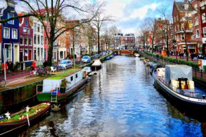 Amsterdam open-top boat tour