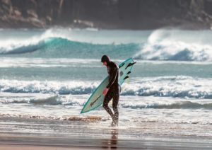 Surfing Cornwall UK