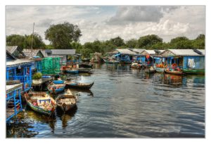 floating villages on Tonle Sap Lake