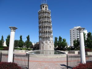 The leaning tower of Pisa Niles, Illinois